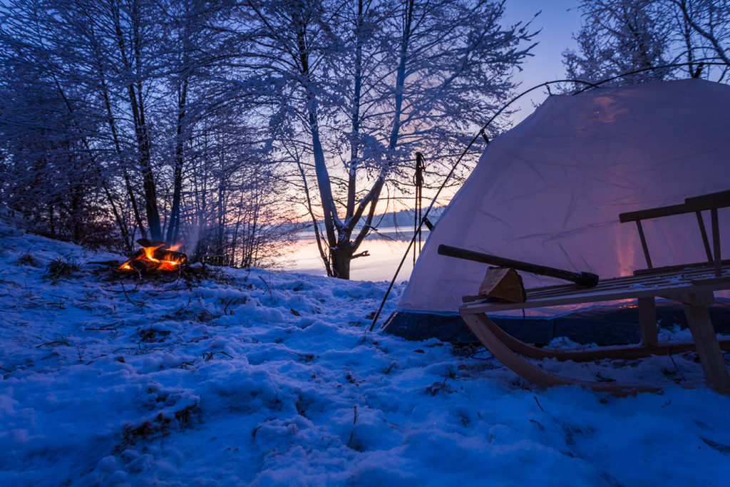 winter camp site