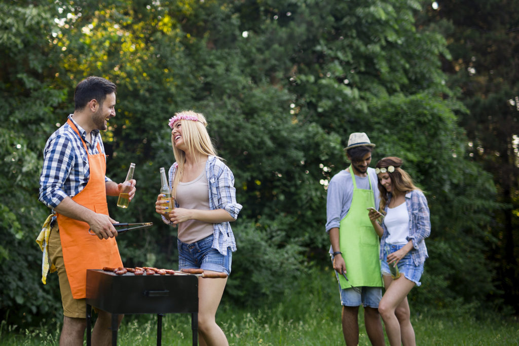 cooking food while camping on a budget